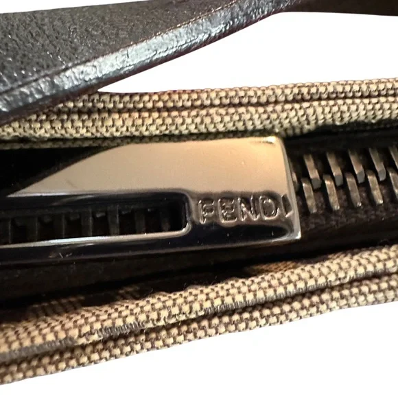 Fendi Brown and Tan Shoulder Bag with Iconic Monogram - Picture 9 of 12